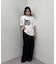 【UNISEX】【プラスサイズあり】スラブ天竺ピグメントロゴTEE