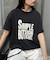 【UNISEX】【プラスサイズあり】スラブ天竺ピグメントロゴTEE