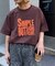【UNISEX】【プラスサイズあり】スラブ天竺ピグメントロゴTEE