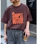 【UNISEX】【プラスサイズあり】スラブ天竺ピグメントロゴTEE
