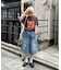 【UNISEX】【プラスサイズあり】スラブ天竺ピグメントロゴTEE