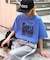 【UNISEX】【プラスサイズあり】スラブ天竺ピグメントロゴTEE