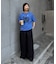 【UNISEX】【プラスサイズあり】スラブ天竺ピグメントロゴTEE