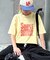 【UNISEX】【プラスサイズあり】スラブ天竺ピグメントロゴTEE