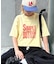 【UNISEX】【プラスサイズあり】スラブ天竺ピグメントロゴTEE
