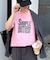【UNISEX】【プラスサイズあり】スラブ天竺ピグメントロゴTEE