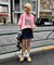 【UNISEX】【プラスサイズあり】スラブ天竺ピグメントロゴTEE