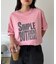 【UNISEX】【プラスサイズあり】スラブ天竺ピグメントロゴTEE