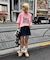 【UNISEX】【プラスサイズあり】スラブ天竺ピグメントロゴTEE