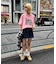 【UNISEX】【プラスサイズあり】スラブ天竺ピグメントロゴTEE