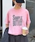 【UNISEX】【プラスサイズあり】スラブ天竺ピグメントロゴTEE