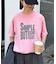 【UNISEX】【プラスサイズあり】スラブ天竺ピグメントロゴTEE