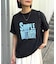 【UNISEX】【プラスサイズあり】スラブ天竺ピグメントロゴTEE