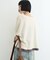 【接触冷感/ドット柄あり】フェイクレイヤードシアースラブ刺繍オーバーTee