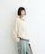 【接触冷感/ドット柄あり】フェイクレイヤードシアースラブ刺繍オーバーTee