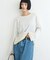 【接触冷感/ドット柄あり】フェイクレイヤードシアースラブ刺繍オーバーTee