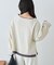 【接触冷感/ドット柄あり】フェイクレイヤードシアースラブ刺繍オーバーTee