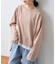 【接触冷感/ドット柄あり】フェイクレイヤードシアースラブ刺繍オーバーTee