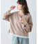 【接触冷感/ドット柄あり】フェイクレイヤードシアースラブ刺繍オーバーTee