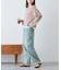 【接触冷感/ドット柄あり】フェイクレイヤードシアースラブ刺繍オーバーTee