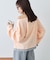 【接触冷感/ドット柄あり】フェイクレイヤードシアースラブ刺繍オーバーTee