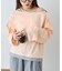 【接触冷感/ドット柄あり】フェイクレイヤードシアースラブ刺繍オーバーTee