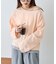 【接触冷感/ドット柄あり】フェイクレイヤードシアースラブ刺繍オーバーTee