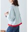 【接触冷感/ドット柄あり】フェイクレイヤードシアースラブ刺繍オーバーTee