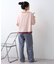 【接触冷感/ドット柄あり】フェイクレイヤードシアースラブ刺繍オーバーTee