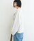 【接触冷感/ドット柄あり】フェイクレイヤードシアースラブ刺繍オーバーTee