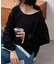 【接触冷感/ドット柄あり】フェイクレイヤードシアースラブ刺繍オーバーTee