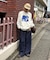 【UNISEX】タックボリュームワイドスラックスパンツ/サイドラインスラックス