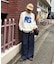 【UNISEX】タックボリュームワイドスラックスパンツ/サイドラインスラックス