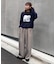【UNISEX】タックボリュームワイドスラックスパンツ/サイドラインスラックス