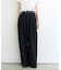 【UNISEX】タックボリュームワイドスラックスパンツ/サイドラインスラックス