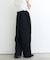 【UNISEX】タックボリュームワイドスラックスパンツ/サイドラインスラックス