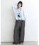 【UNISEX】タックボリュームワイドスラックスパンツ/サイドラインスラックス