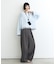 【UNISEX】タックボリュームワイドスラックスパンツ/サイドラインスラックス