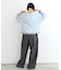 【UNISEX】タックボリュームワイドスラックスパンツ/サイドラインスラックス