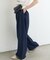 【UNISEX】タックボリュームワイドスラックスパンツ/サイドラインスラックス