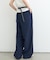 【UNISEX】タックボリュームワイドスラックスパンツ/サイドラインスラックス