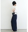 【UNISEX】タックボリュームワイドスラックスパンツ/サイドラインスラックス