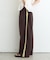【UNISEX】タックボリュームワイドスラックスパンツ/サイドラインスラックス