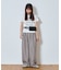 【UNISEX】タックボリュームワイドスラックスパンツ/サイドラインスラックス