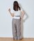 【UNISEX】タックボリュームワイドスラックスパンツ/サイドラインスラックス
