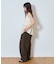 【UNISEX】タックボリュームワイドスラックスパンツ/サイドラインスラックス