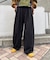 【UNISEX】タックボリュームワイドスラックスパンツ/サイドラインスラックス