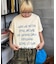 【WEB限定】【UNISEX】手書きメッセージロゴTEE