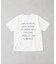 【WEB限定】【UNISEX】手書きメッセージロゴTEE
