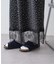 【レイヤードとしても活躍/無地・ドット柄】裾レースサテンバイアススカート
